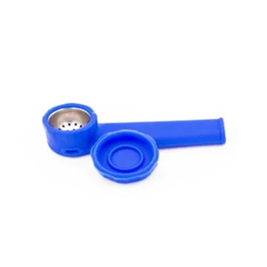 Silicone Pipe w Lid & Metal Bowl